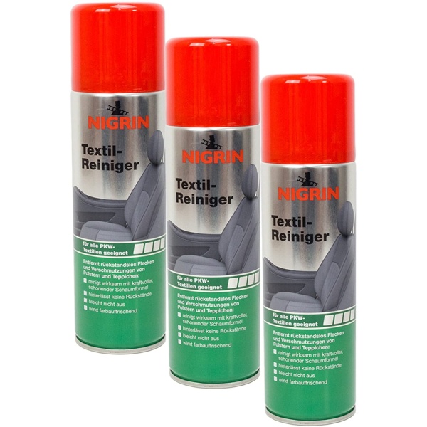 Set 3 Buc Nigrin Spray Spuma Curatat Tapiteria Textil-Reiniger 300ML 72981